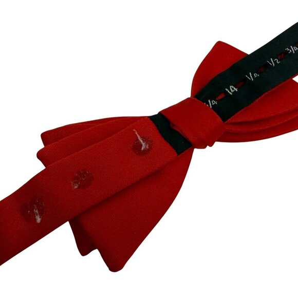 BARNEYS New York Red Bow Tie and Cummerbund Set Mens Formal Wear - Picture 11 of 14